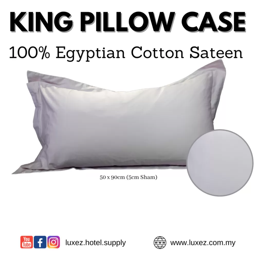 Luxez King Size Pillow Case / Pillow Sham Dimension 50cm X 90cm Shop Online  Hotel Bed Linen Selangor, Malaysia, Kuala Lumpur (KL), Puchong Supplier,  Supply, Wholesaler, Retailer | Luxez Sdn Bhd