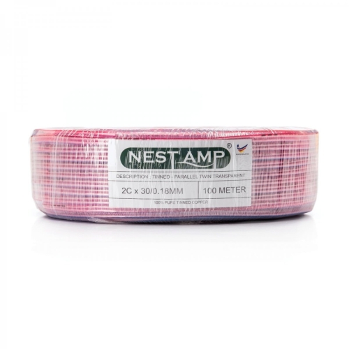 Nestamp Tinned Parallel Twin Transparent Cable 2Cx30/0.18mm (for Swiftlet Farming Used)