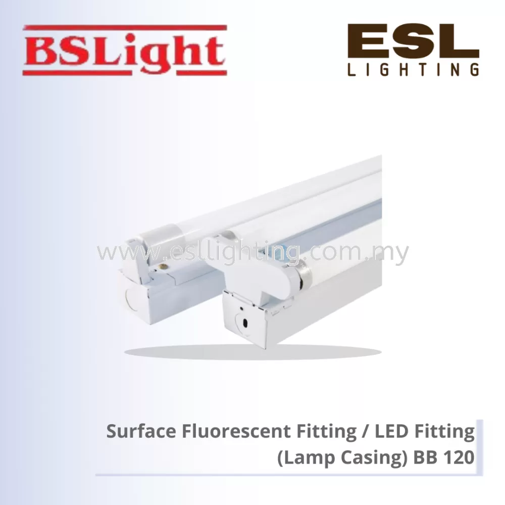 BSLIGHT SURFACE FLUORESCENT FITTING / LED FITTING (lamp casing) BB 120 1 x 2 feet