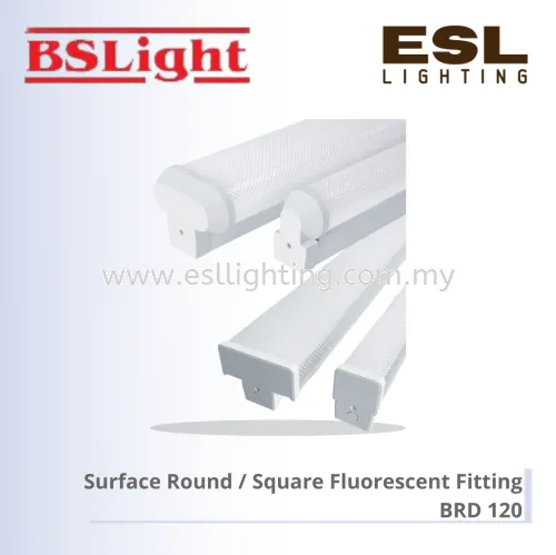 BSLIGHT SURFACE ROUND / SQUARE FLUORESCENT FITTING BRD 120 1 x 2 feet