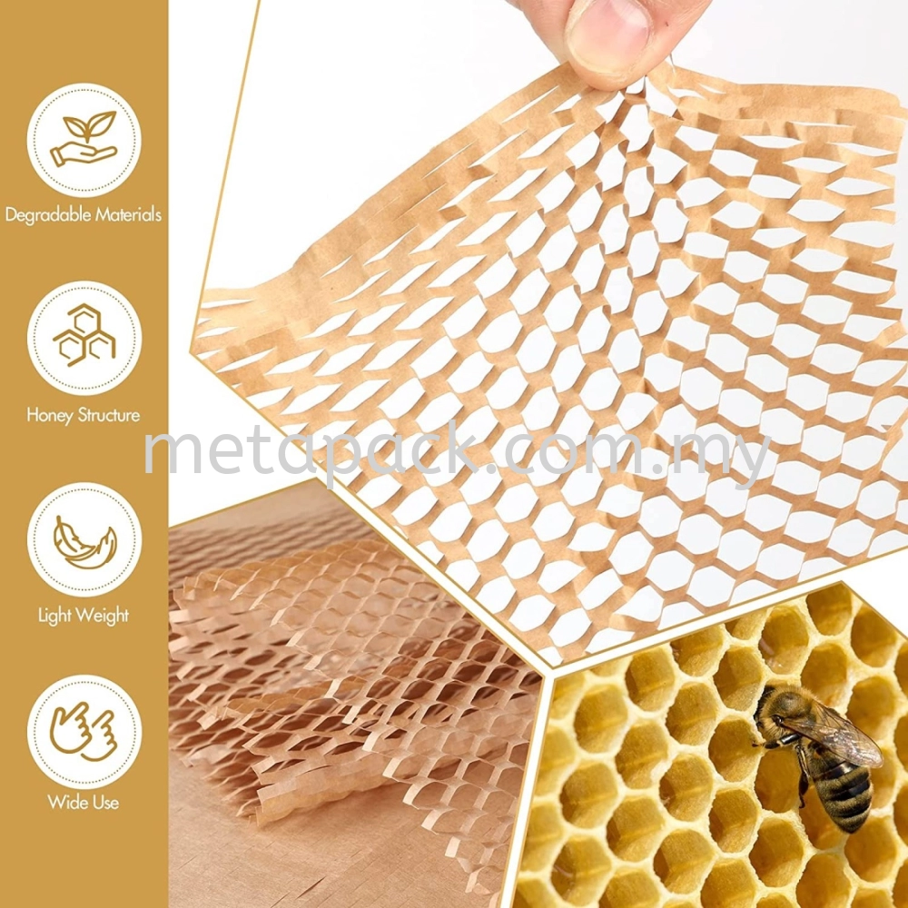 Kraft Wrapping Paper Roll Honeycomb Paper Wedding Christmas Birthday Party  Wrapping Parcel Art Craft Materials Packaging
