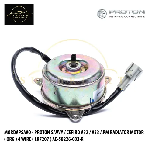 MORDAPSAVO - PROTON SAVVY / CEFIRO A32 / A33 / C24 / SENTRA APM RADIATOR MOTOR ( ORG ) 4 WIRE ( LR7207 ) AE-58226-002-R