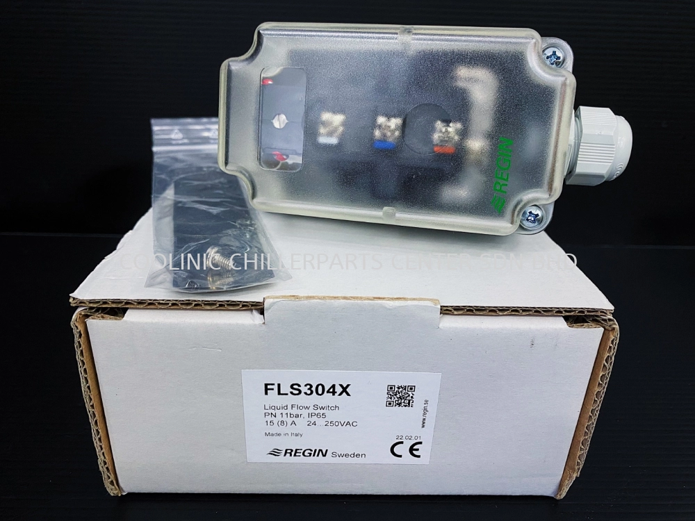 FLS304X Regin Liquid Flow Switch 11-Bar IP65 S/S FL304X