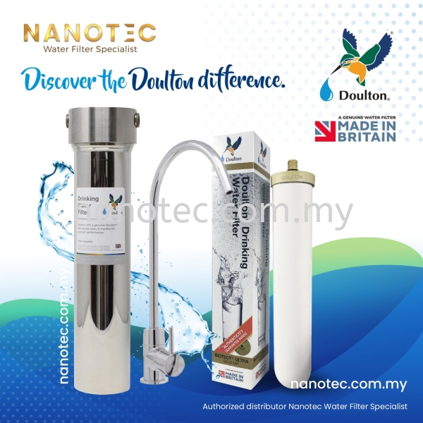 Doulton HIS Push Fit Biotect Ultra Naturally Healthy Minerals Drinking Water Filters System (IN) Und Doulton Standard Water Filter Housing Indoor Drinking Water Filter / Water Purifier Selangor, Malaysia, Kuala Lumpur (KL), Puchong Supplier, Suppliers, Supply, Supplies | Nano Alkaline Specialist