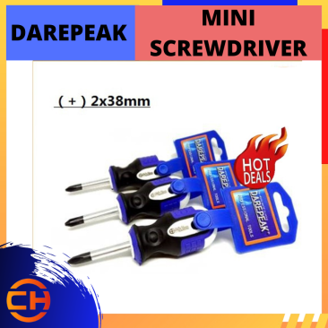 DAREPEAK MINI SCREW DRIVER SHORT SMALL SPLIT REPAIR TOOLS