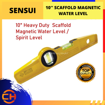 SENSUI HEAVY DUTY SCAFFOLD MAGNETIC WATER LEVEL/SPIRIT LEVEL [10'']