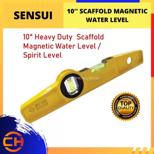  SENSUI HEAVY DUTY SCAFFOLD MAGNETIC WATER LEVEL/SPIRIT LEVEL [10'']