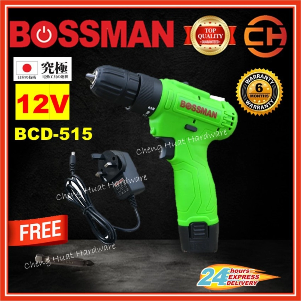 BOSSMAN CORDLESS DRILL DRIVER 12V [BCD -515]