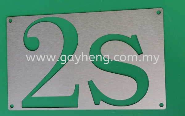 Stainless Steel House Number Plate ׸ House Number Plate Household Products Johor, Malaysia, Batu Pahat Supplier, Manufacturer, Supply, Supplies | Gayheng Stainless Steel Sdn Bhd