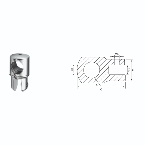 SHOWER GLASS CLIP | OP-SS-07