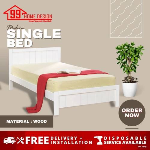 BD2371 WOOD SINGLE BEDFRAME