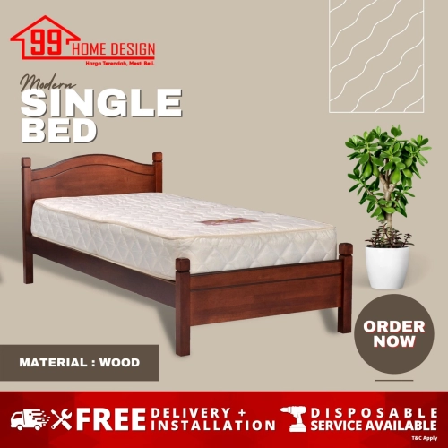  BD3300 WOOD SINGLE BEDFRAME