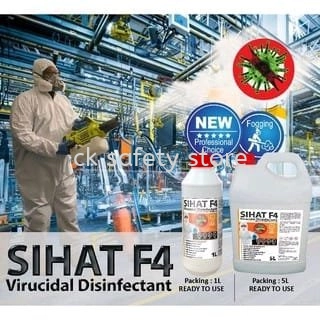 SIHAT F4 1LT / 5LT VIRUCIDAL DISINFECTANT (Ready to use) FOR FOGGING USE