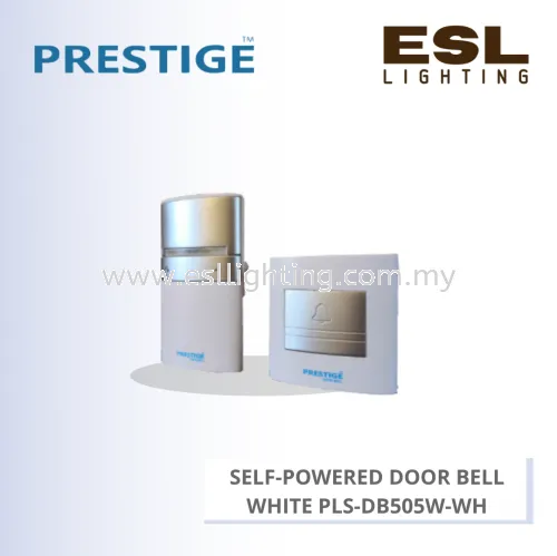 PRESTIGE SELF-POWERED DOOR BELL (WHITE) PLS-DB505W-WH