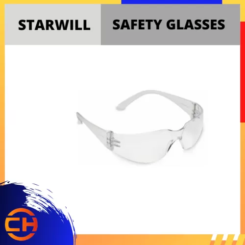 STARWILL SAFETY SPECTACLES 99.9% UV PROTECTION 68-C [CLEAR]