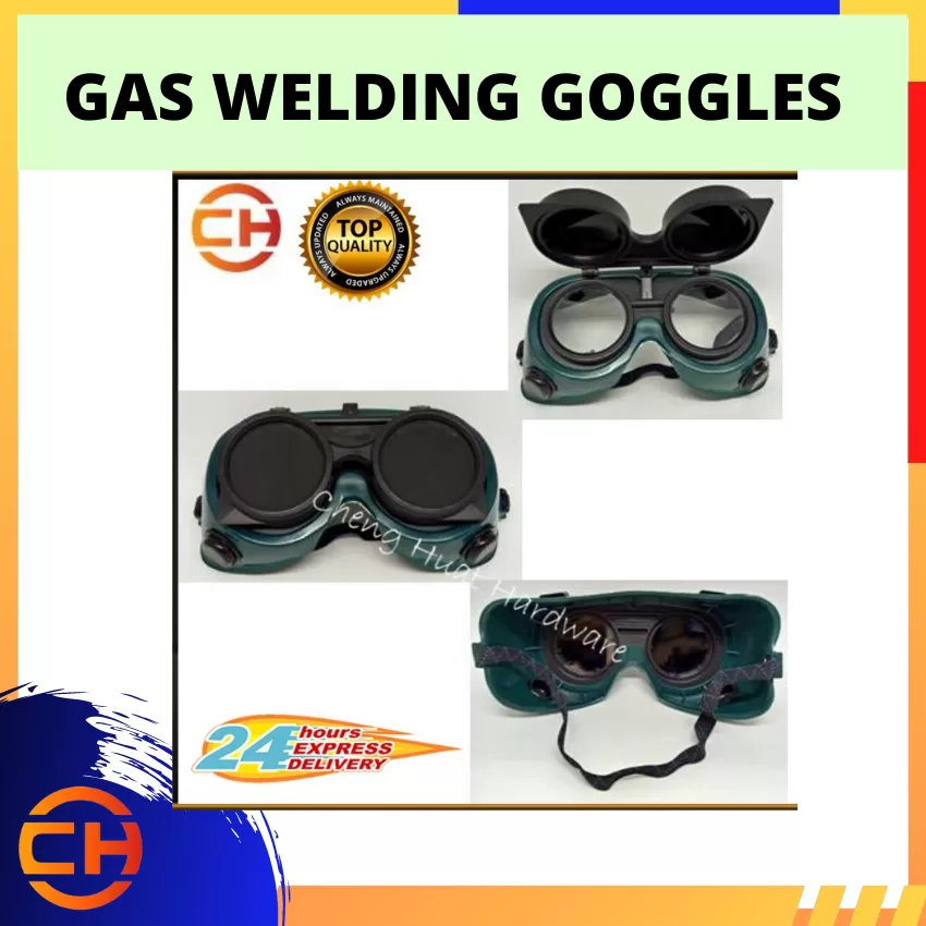GAS WELDING GOGGLES WITH FLIP-UP LENSES 