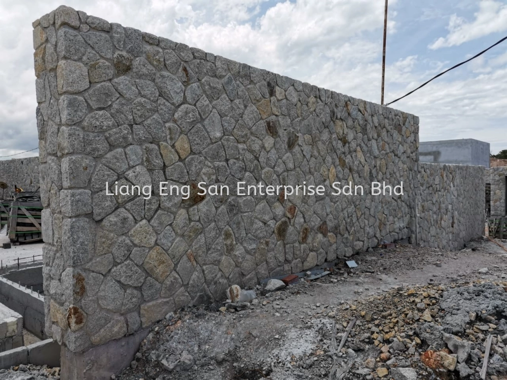 Natural Stone Granite Exterior Wall Rubble, Wall Block Stone, Retaining ...