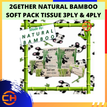 2GETHER BAMBOO SOFT PACK TISSUE 3PLY & 4PLY NATURAL BAMBOO