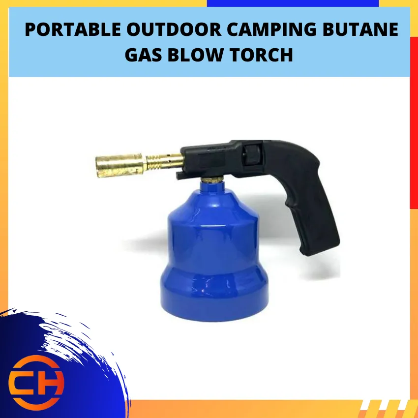 PORTABLE OUTDOOR CAMPING BUTANE GAS BLOW TORCH 