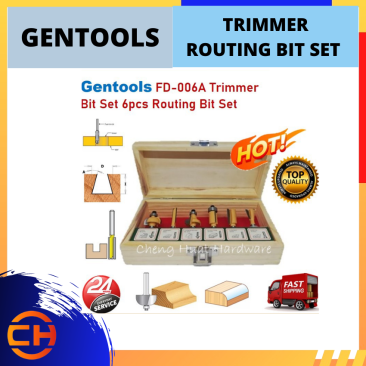 GENTOOLS TRIMMER BIT SET ROUTING [ FD-006A ]