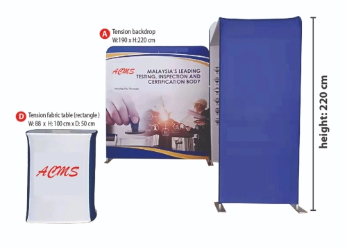 TENSION FABRIC BACKDROP MODULE TYPE B3