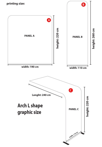 TENSION FABRIC BACKDROP MODULE TYPE B SPECIFICATION