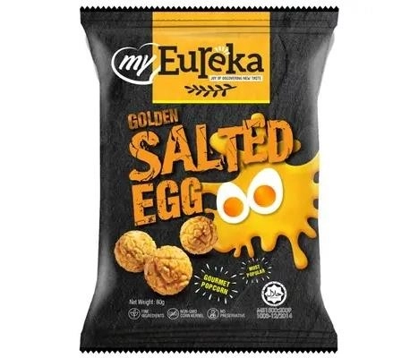 EUREKA GOLDEN SALTED EGG POPCORN  80G