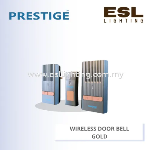 PRESTIGE WIRELESS DOOR BELL (GOLD) PLS-2XDB606W-GD