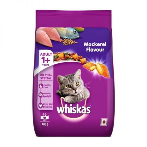 Whiskas 1+ Dry Food Mackerel 480g