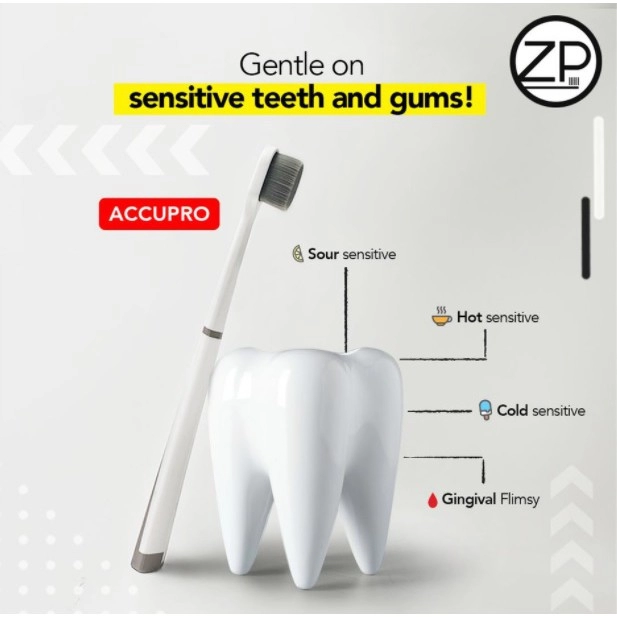 ZP Zennlab Pharmasen Toothbrush 1's (10,000 micro ultra soft bristle) - Accupro