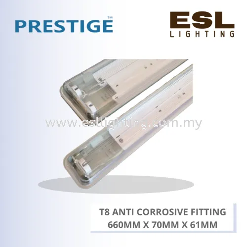 PRESTIGE T8 ANTI CORROSIVE FITTING PLS-1XT82F-LED 660MM X 70MM X 61MM