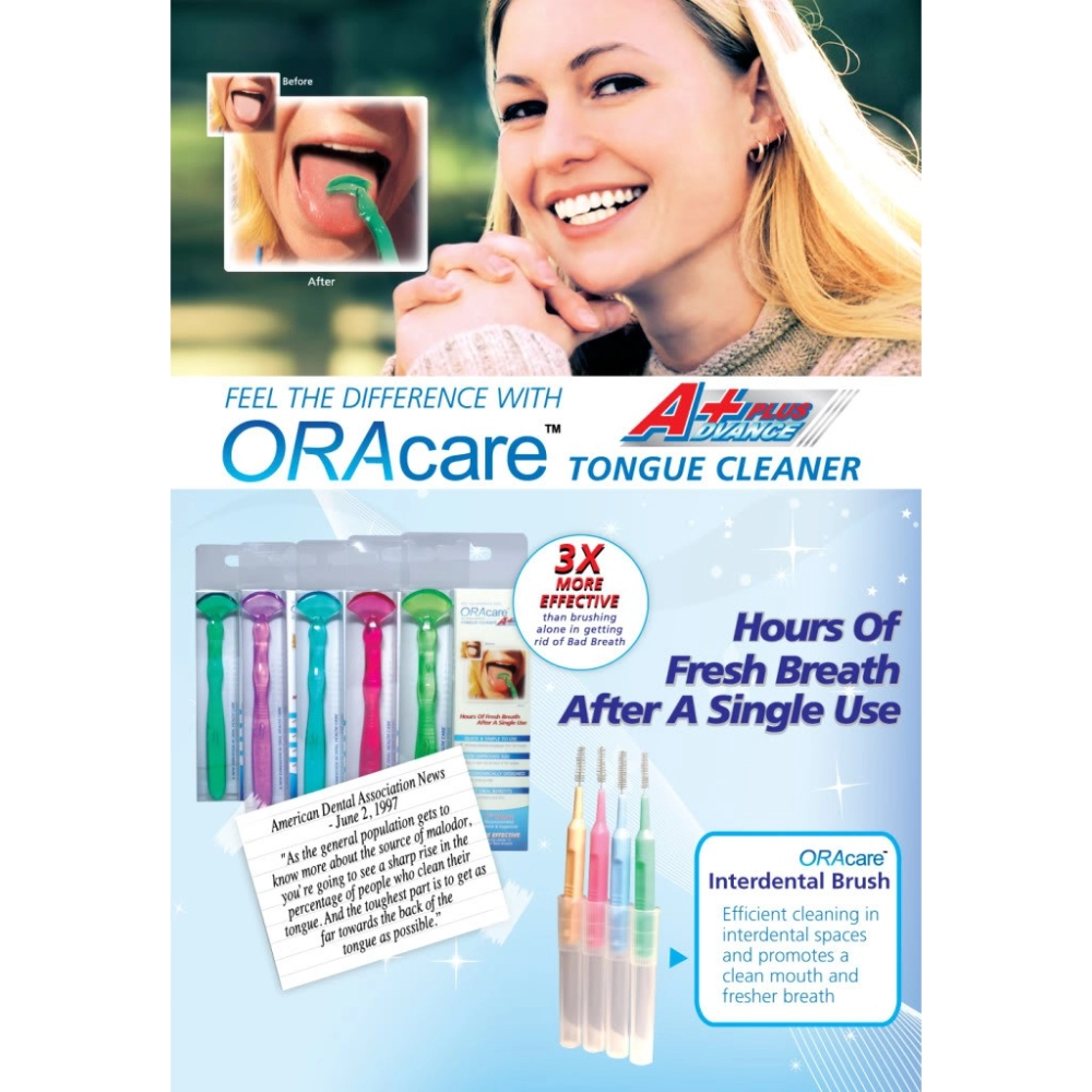 ORACARE TONGUE CLEANSER ( ASSORTED COLOUR )