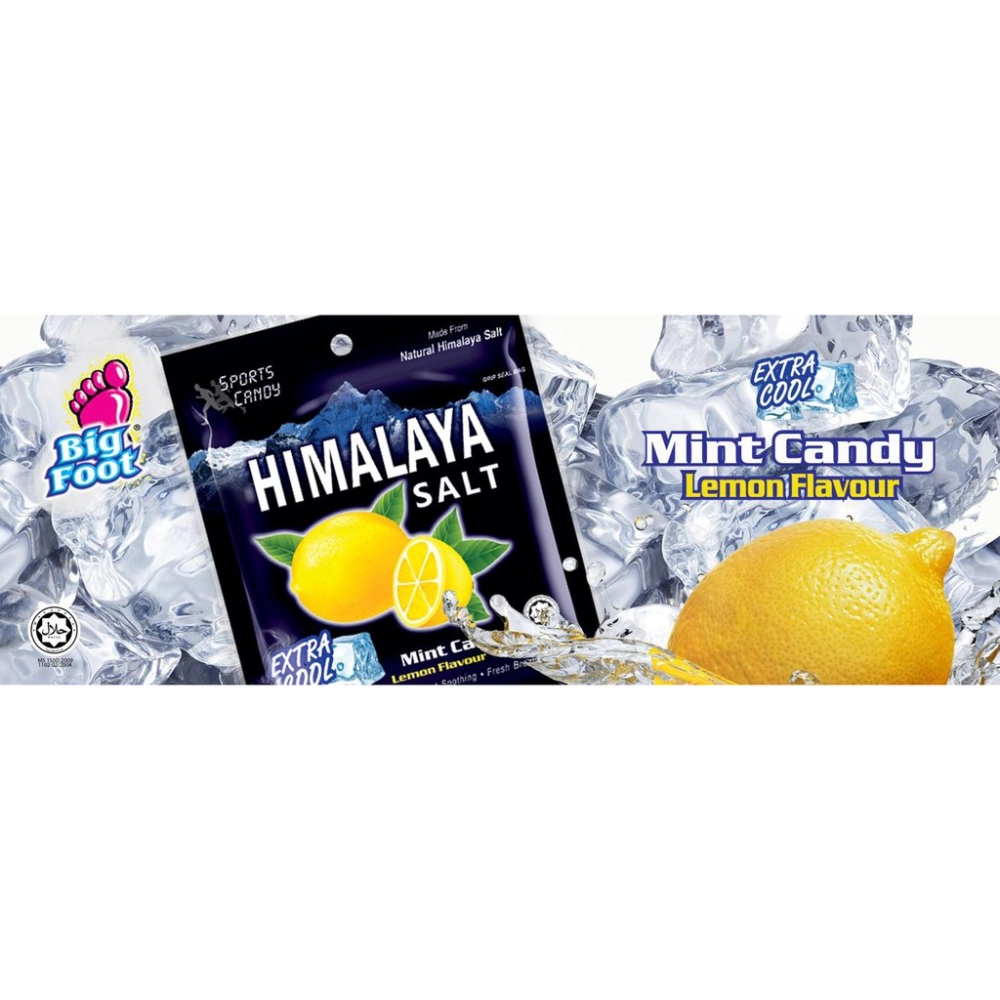 4 box Himalaya Salt Sport Candy / Lemon Mint Flavor / Pack of 12 / Extra  Cool