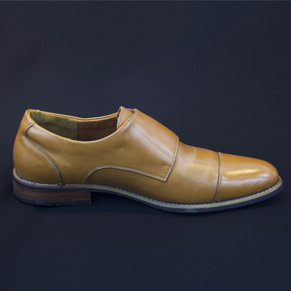 Double Monkstrap leather shoes