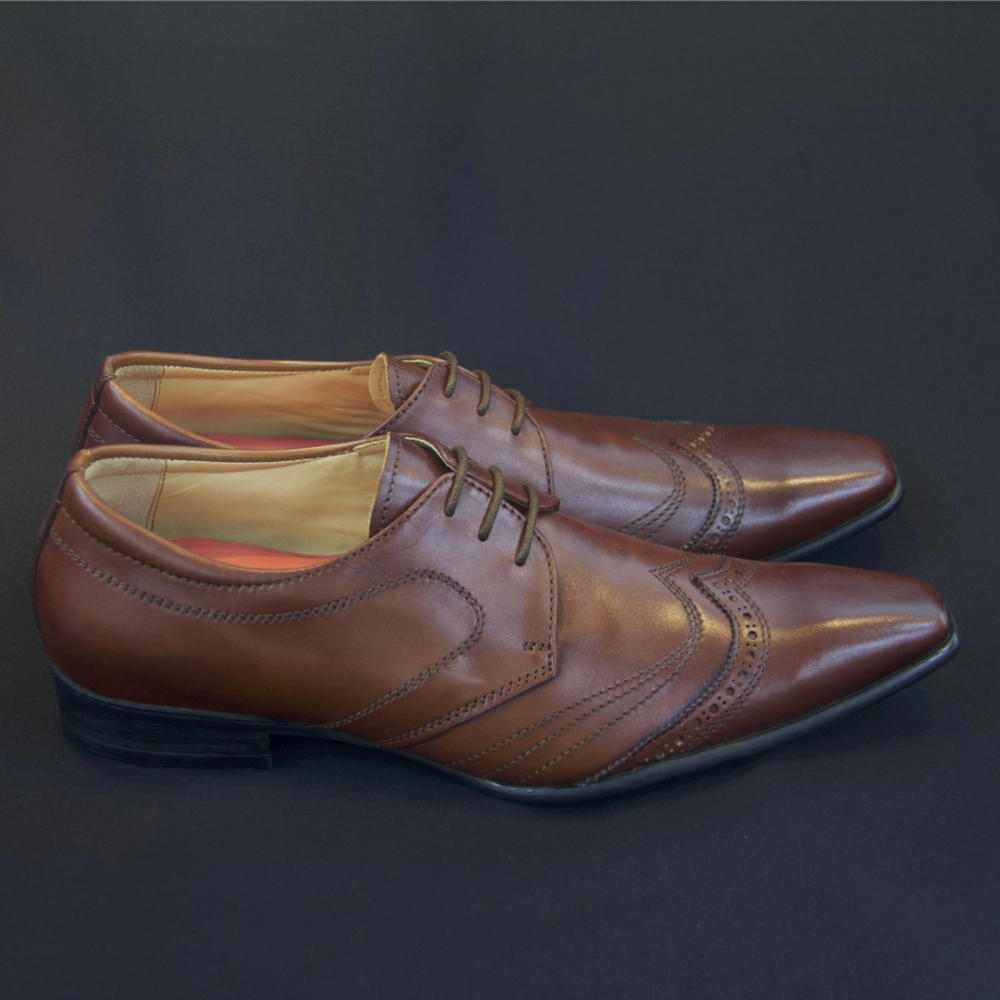 Derby Calf Leather Shoes 