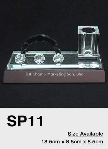 SP11 Special Promotion Exclusive Premium Crystal Paperweight penholder cardholder Malaysia Pen Holder Penang, Malaysia, Butterworth Supplier, Suppliers, Supply, Supplies | FIRST CHAMP MARKETING SDN BHD
