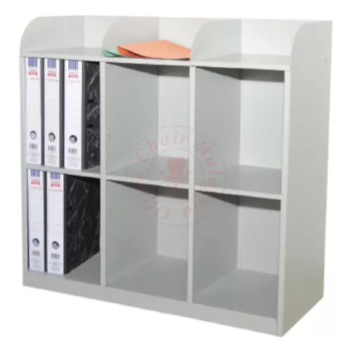 Steel Pigeon Hole Cabinet - 6 Compartment