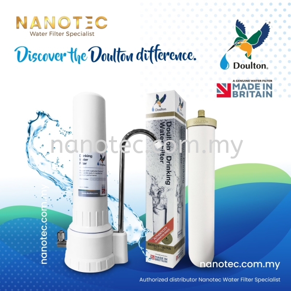 Doulton DCP+Biotect Ultra Drinking Water Purifier  Countertop System Doulton Standard Water Filter Housing Indoor Drinking Water Filter / Water Purifier Selangor, Malaysia, Kuala Lumpur (KL), Puchong Supplier, Suppliers, Supply, Supplies | Nano Alkaline Specialist