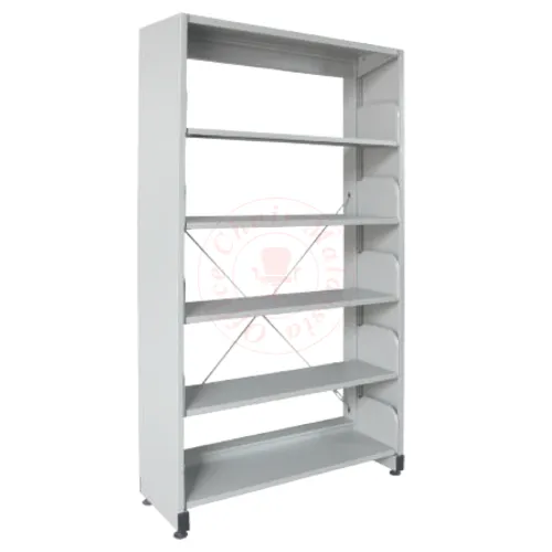 Library Rack Single Sided - 5 Level (with Side Panel)