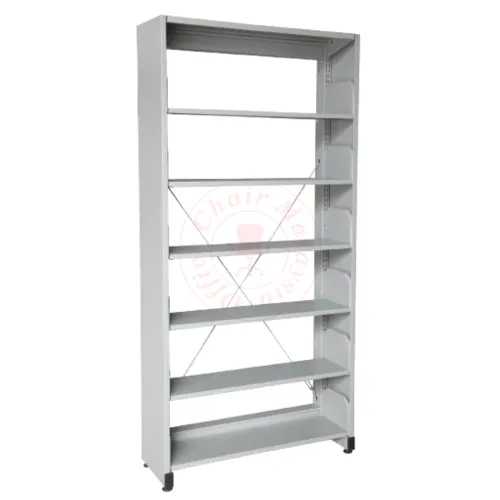 Library Rack Single Sided - 6 Level (with Side Panel)