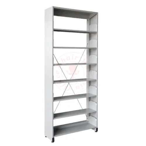 Library Rack Single Sided - 7 Level (with Side Panel)