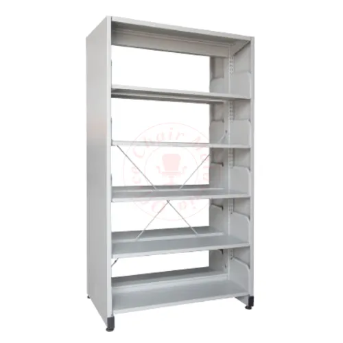 Library Rack Double Sided - 5 Level (with Side Panel)