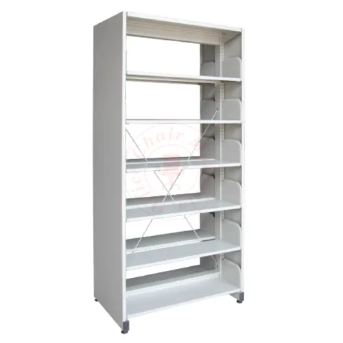 Library Rack Double Sided - 6 Level (with Side Panel)