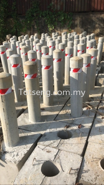 Bollard with Reflector c/w Footing Concrete Bollard Selangor, Malaysia, Kuala Lumpur (KL) Supplier, Suppliers, Supply, Supplies | TAT SENG TRADING SDN BHD