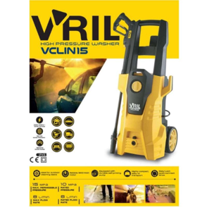 V'RIL 1800W/150bar High Pressure Cleaner VCLIN15 | Water Jet Sprayer & Washer