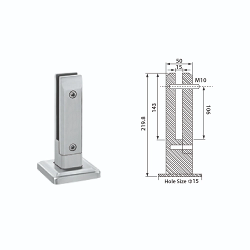 GLASS FENCING SPIGOTS - NON OPEN HOLE