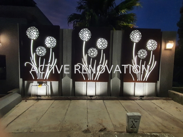 outdoor aluminium panel sculpture design light box Metal Works, Sky Light Awning Muar, Johor, Malaysia Interior Decorator | ACTIVE RENOVATION CONTRACT