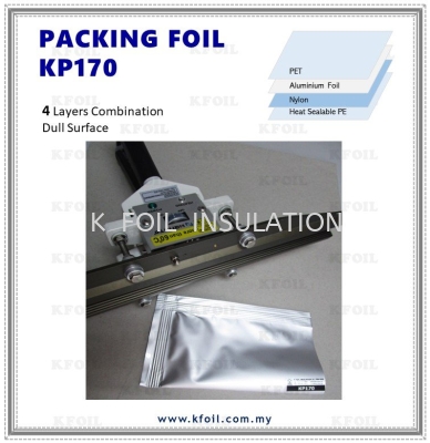 KPACK KP170 (1.2 x 150m) Heat Sealable Packaging Foil (170 GSM) Nylon Reinforced 