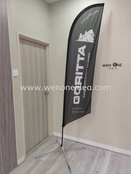 Knife Flag Printing with Stand 2.8M Flag / Fabric Printing Johor Bahru (JB), Malaysia, Ulu Tiram Supplier, Suppliers, Supply, Supplies | Wen One Idea Enterprise