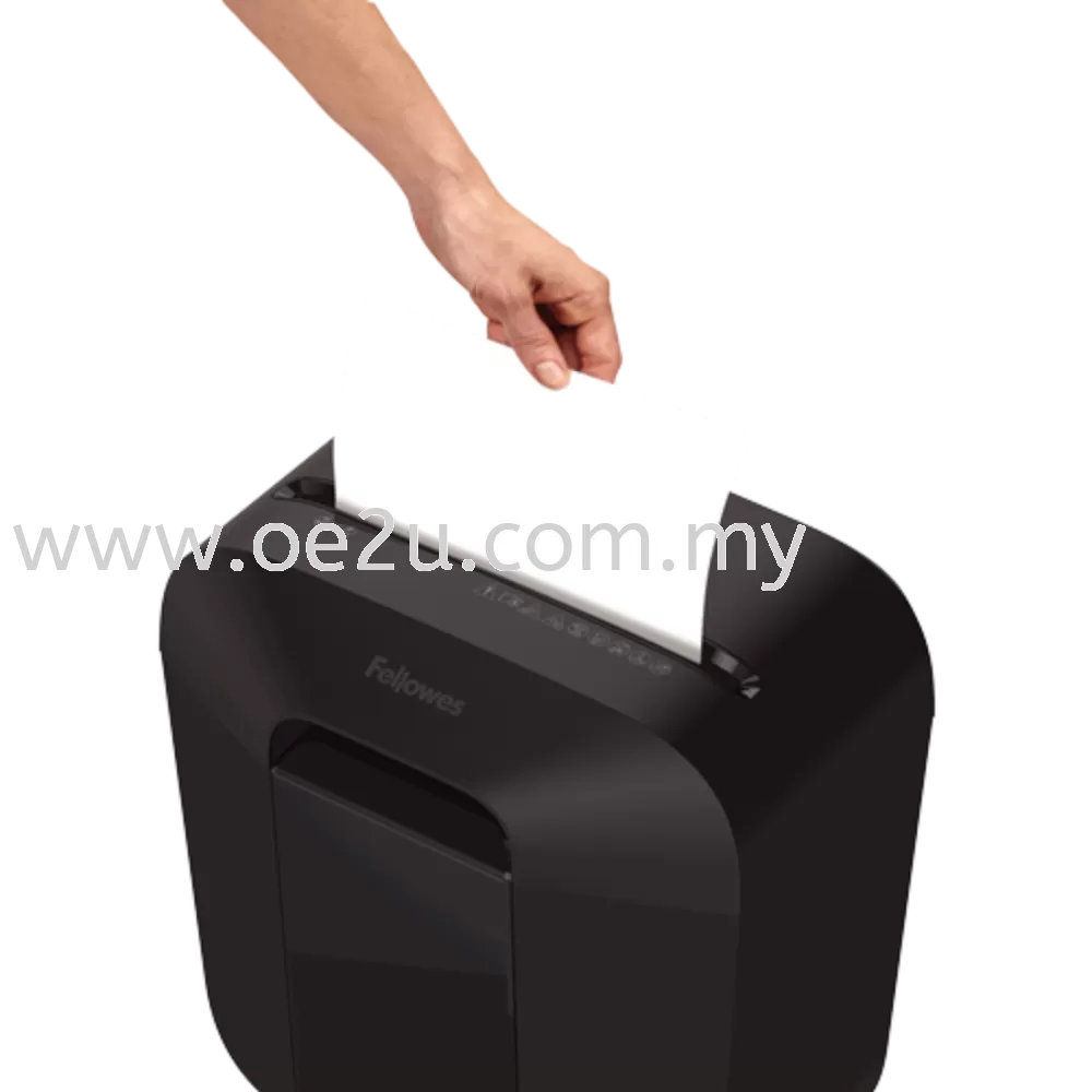 Fellowes LX25 Home/Small Office Cross-Cut Paper Shredder (Shred Capacity: 6 Sheets ; Cross Cut: 4x37mm ; Bin Capacity: 11.5 Liters)